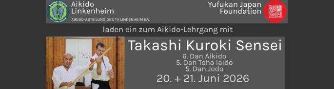 Lehrgang mit Takshi Kuroki 2026 Nishi0 Aikido