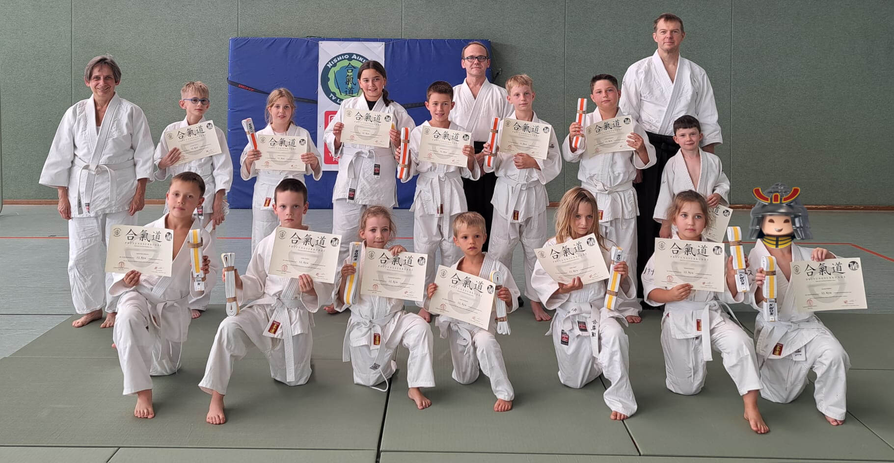 Gruppenfoto Prüfung Kinder